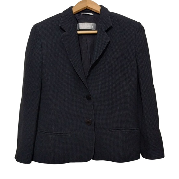 Max‎ Mara Womens 6 Blazer Jacket Polka Dot Preppy Career Academia